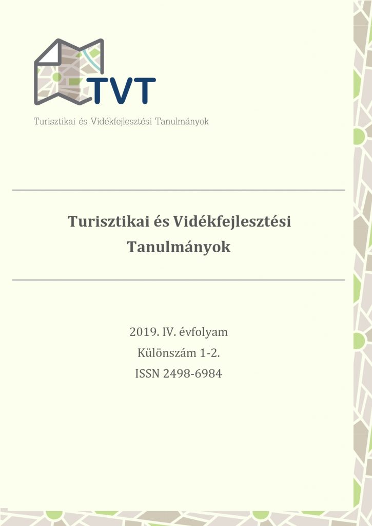 					View Évf. 4 szám különszám (2019): Turisztikai és Vidékfejlesztési Tanulmányok
				