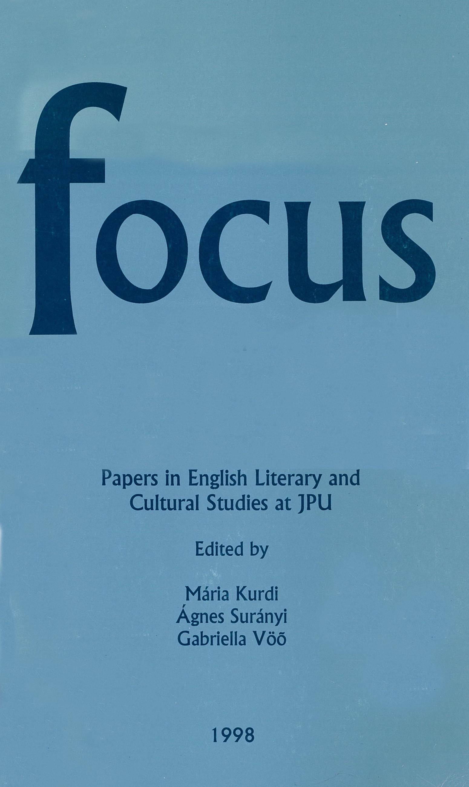 					View Vol. 1 No. 1 (1998): Papers in English Literary and Cultural Studies at JPU
				