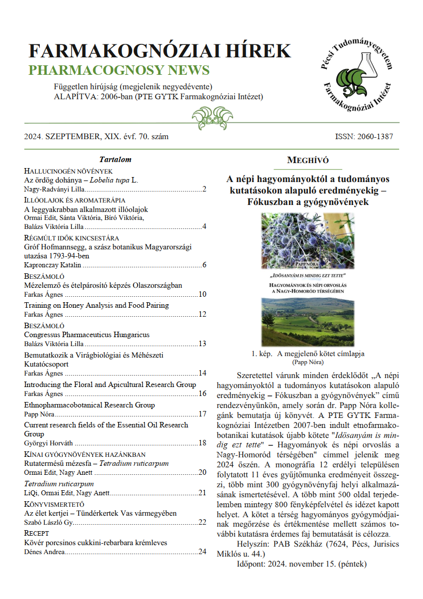 Cover page of Pharmacognosy News.