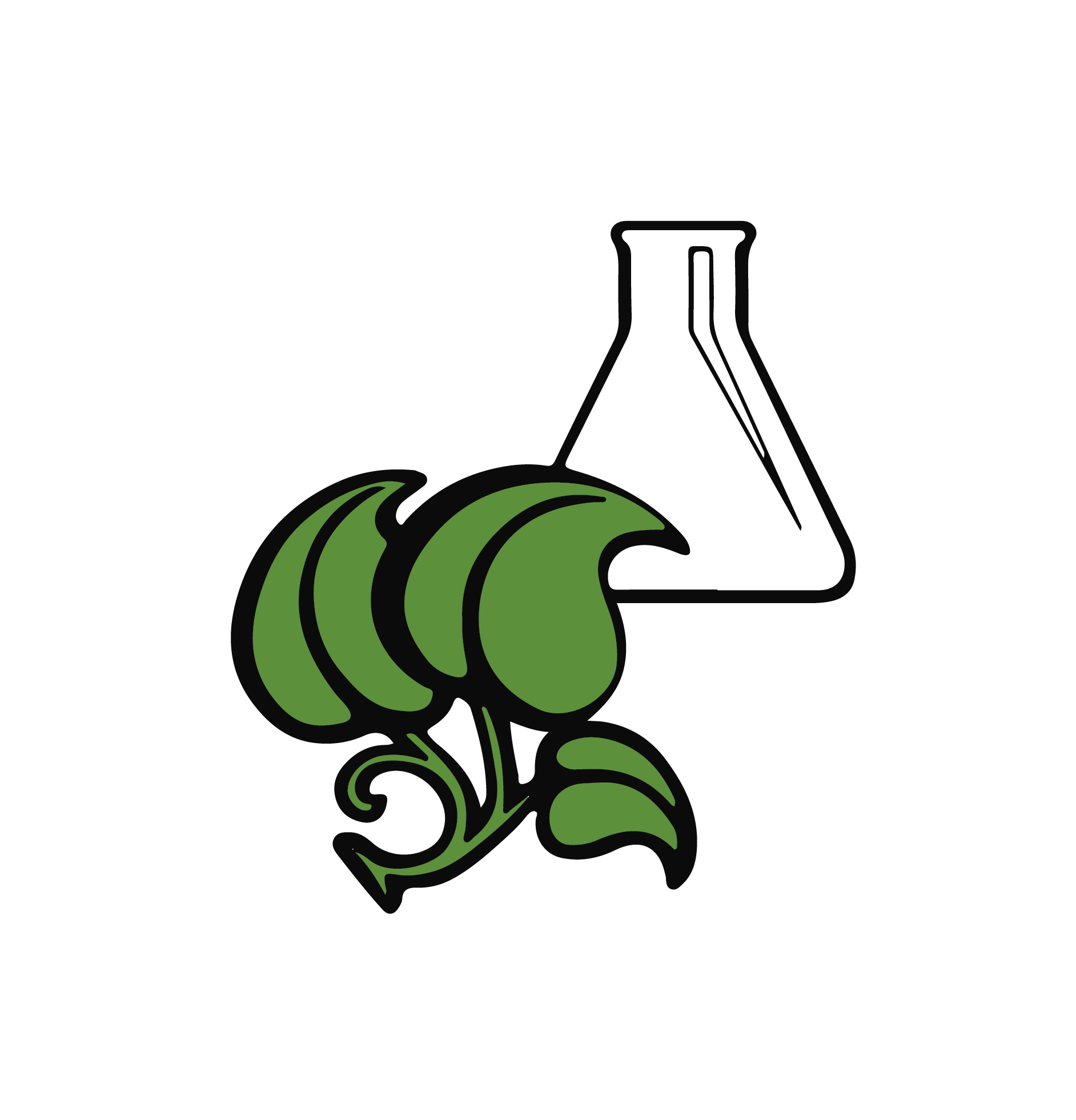 The journal's logo (flask and leaves).